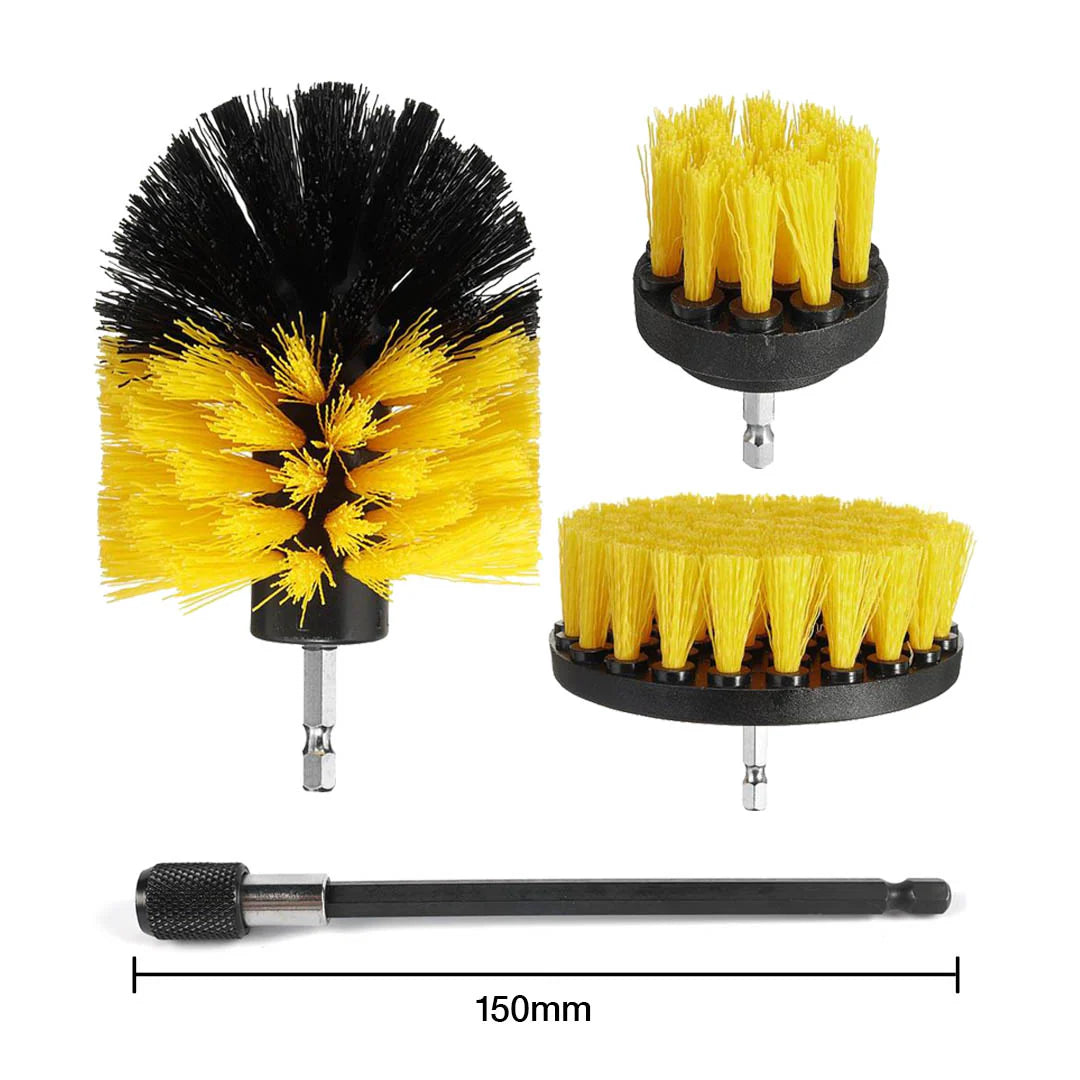 POWERBORSTEN 3-PACK + 150MM FÖRLÄNGARE (MEDIUM)