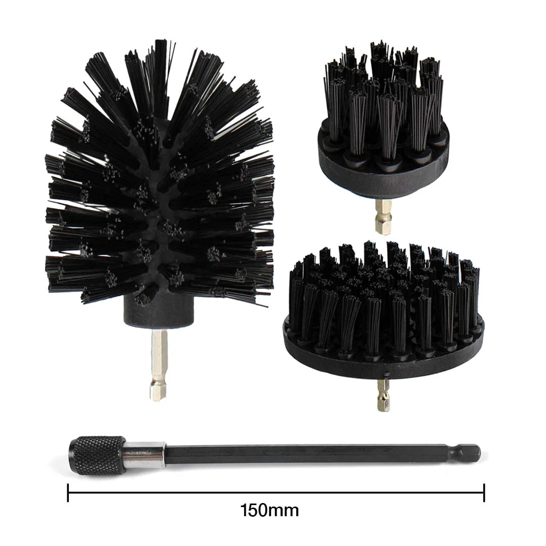 POWERBORSTEN 3-PACK + 150MM FÖRLÄNGARE (HÅRD)