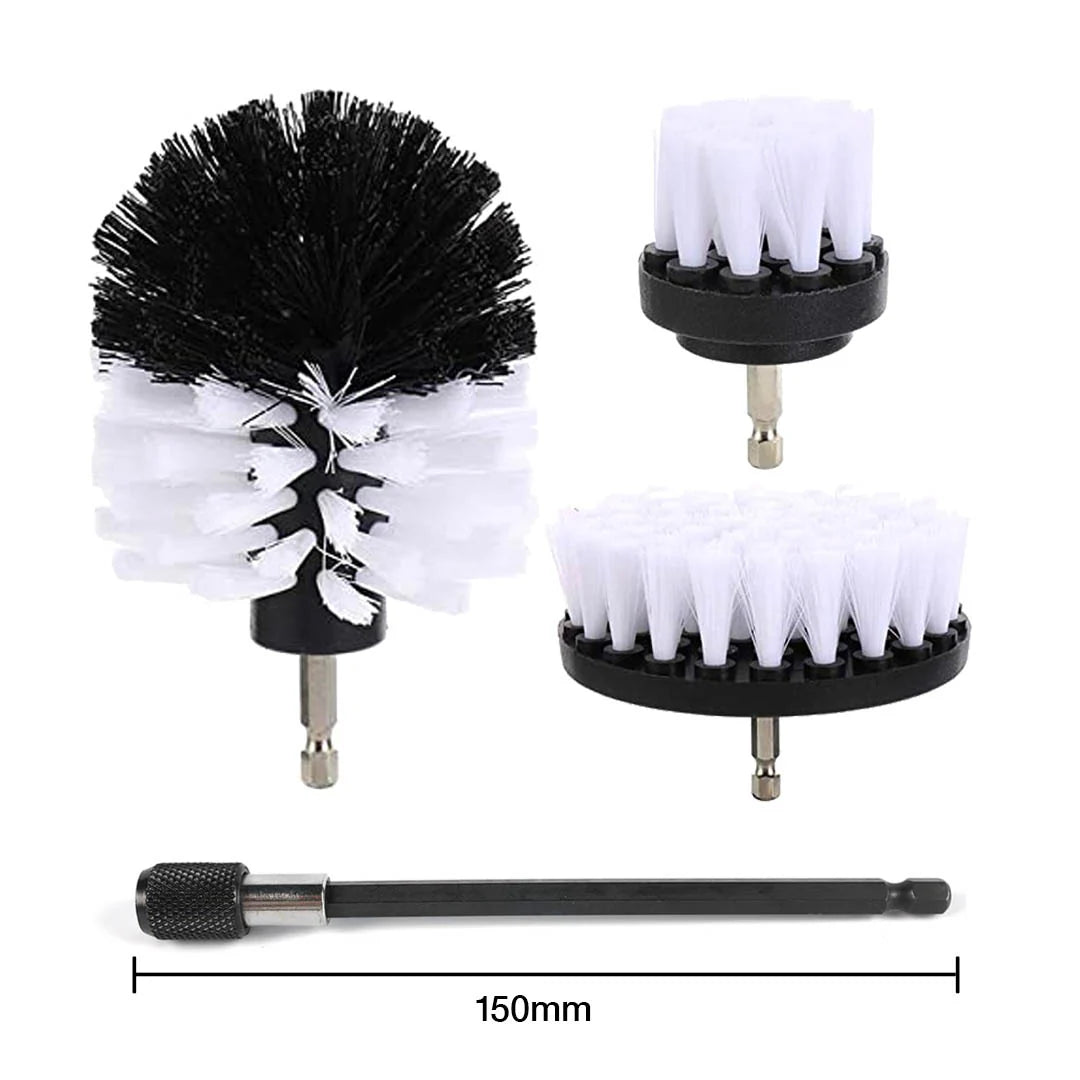 POWERBORSTEN 3-PACK + 150MM FÖRLÄNGARE (MJUK)